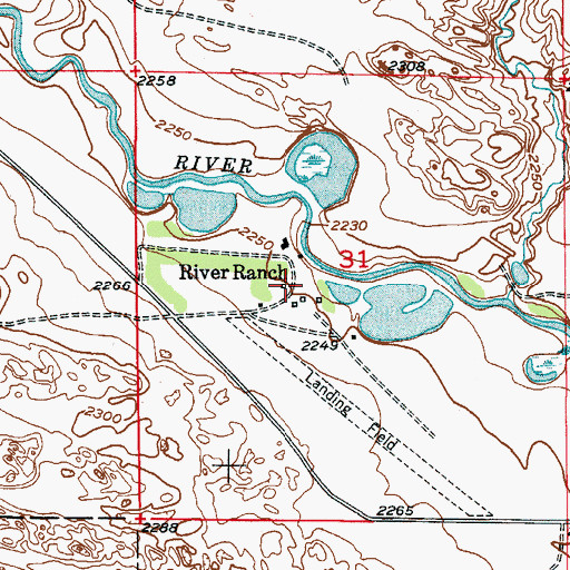 Topographic Map of River Ranch, NE