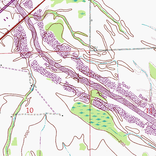 Topographic Map of Round Pond Cutoff, AR