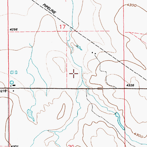 Topographic Map of Robb Draw, WY