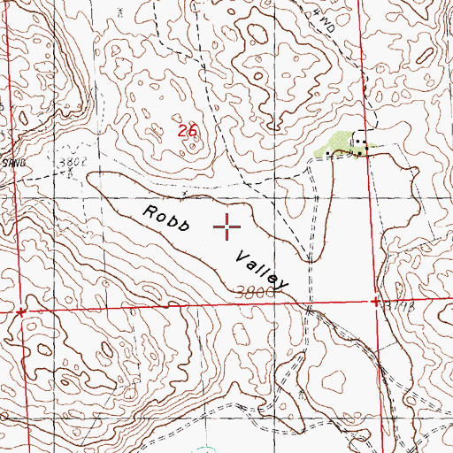 Topographic Map of Robb Valley, NE
