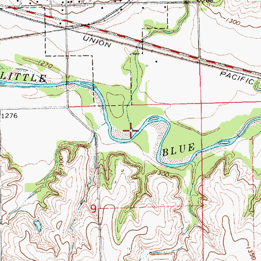 Topographic Map of Rock Creek, NE