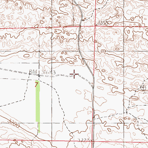 Topographic Map of Rodewald School, NE