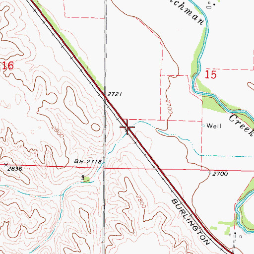 Topographic Map of Rodgers Canyon, NE