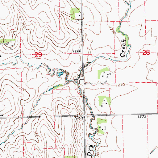 Topographic Map of Romberg Creek, NE