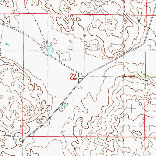 Topographic Map of Rose Valley, NE