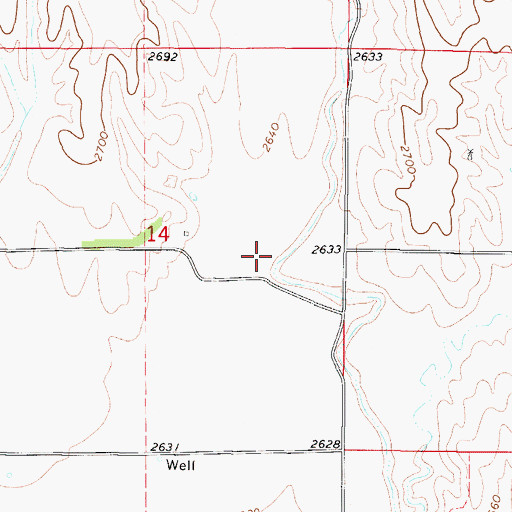 Topographic Map of Roten Valley, NE