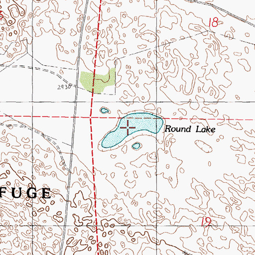 Topographic Map of Round Lake, NE