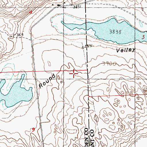 Topographic Map of Round Valley, NE