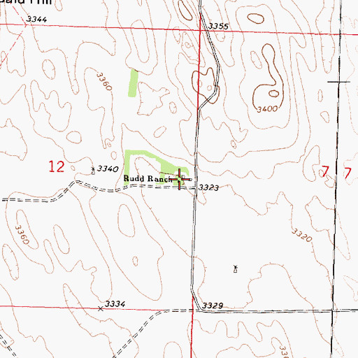 Topographic Map of Rudd Ranch, NE