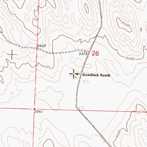 Topographic Map of Rundback Ranch, NE