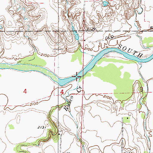 Topographic Map of Rusco Creek, NE
