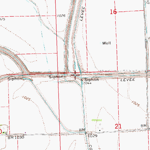 Topographic Map of Ruwe Ditch, NE