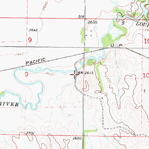 Topographic Map of Rye Valley, NE