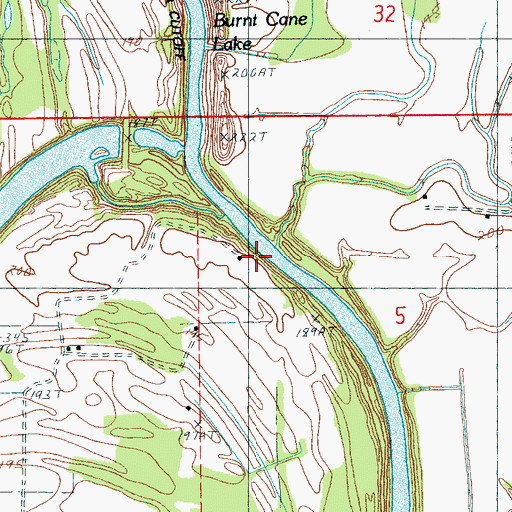 Topographic Map of Shepperd Crossing, AR
