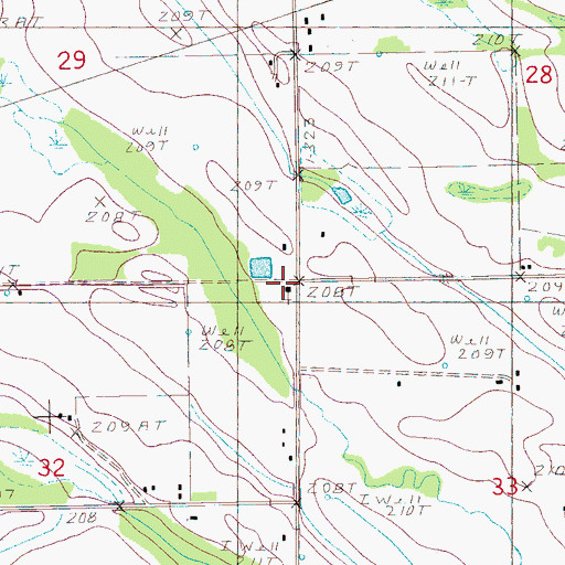 Topographic Map of Shiloh Church, AR