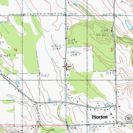 Topographic Map of Stanley Grove Cemetery, AR