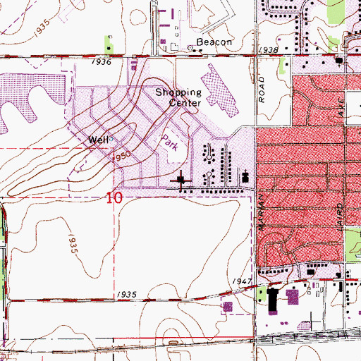 Topographic Map of Saint Michael Elementary School, NE