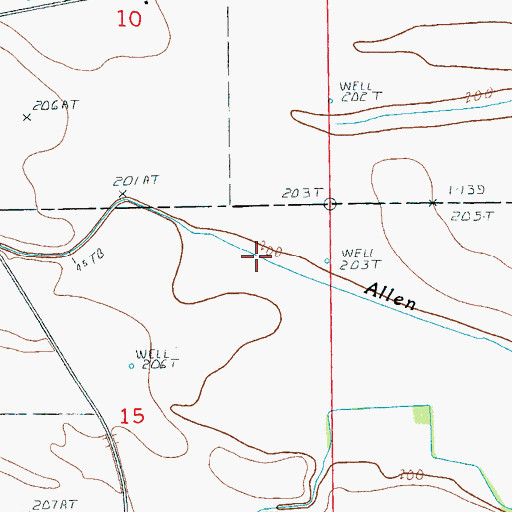 Topographic Map of Thompson Lake, AR