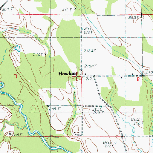 Topographic Map of Tomblin Rest Church, AR