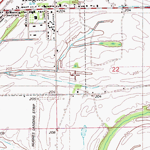 Topographic Map of Tucker Plantation, AR