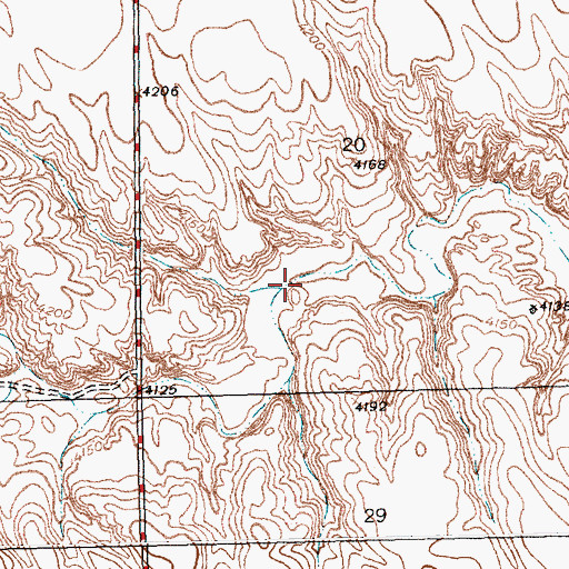 Topographic Map of Sand Canyon, NE