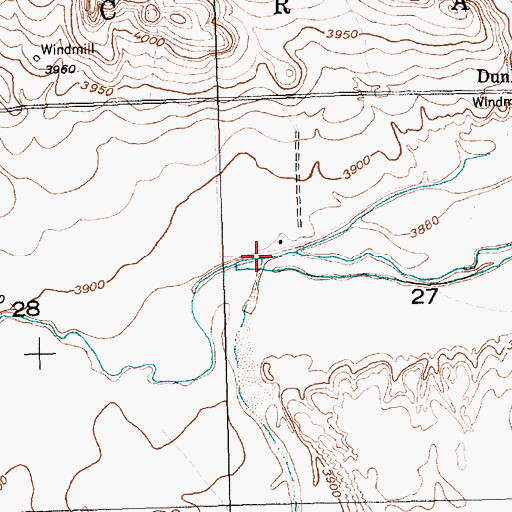 Topographic Map of Sand Canyon Creek, NE