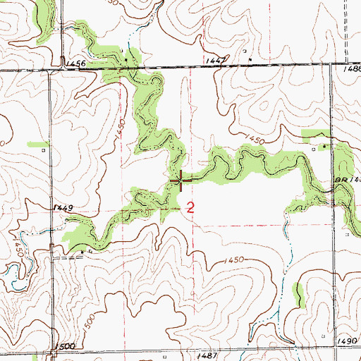 Topographic Map of Sand Creek, NE