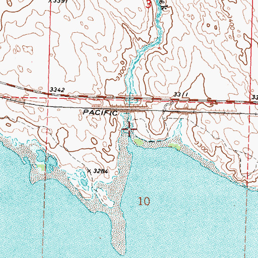 Topographic Map of Sand Creek, NE