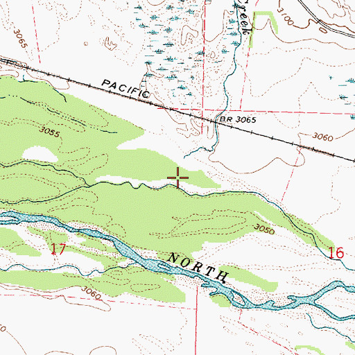 Topographic Map of Sand Creek, NE