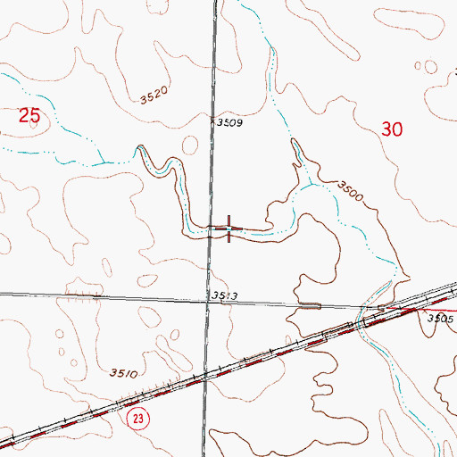 Topographic Map of Sand Creek, NE