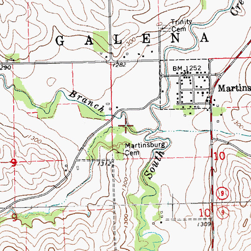Topographic Map of Sand Creek, NE