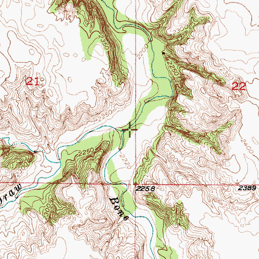 Topographic Map of Sand Draw, NE