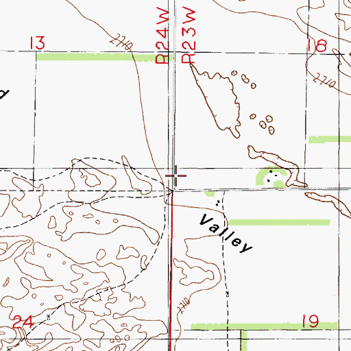 Topographic Map of Sand Valley School (historical), NE