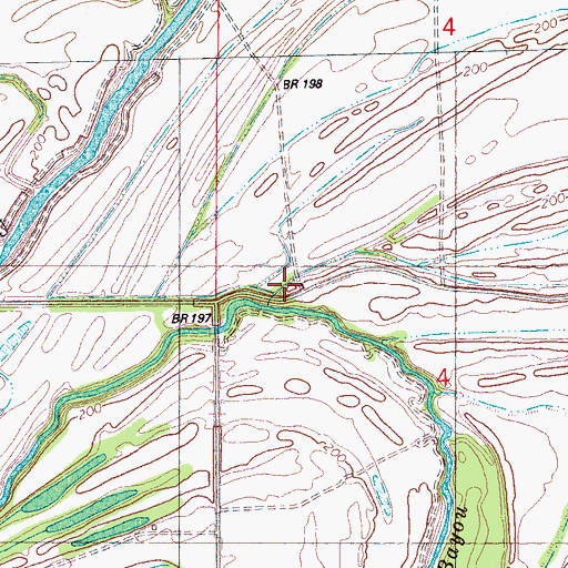 Topographic Map of Windmill Church, AR