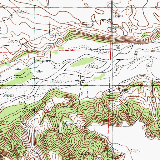 Topographic Map of Schlagel Creek, NE