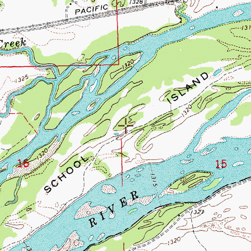 Topographic Map of School Island, NE