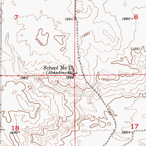 Topographic Map of School Number 19, NE