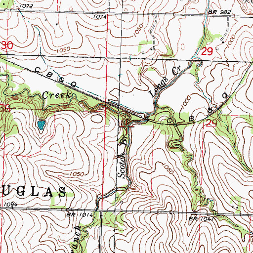 Topographic Map of Scotch Branch, NE