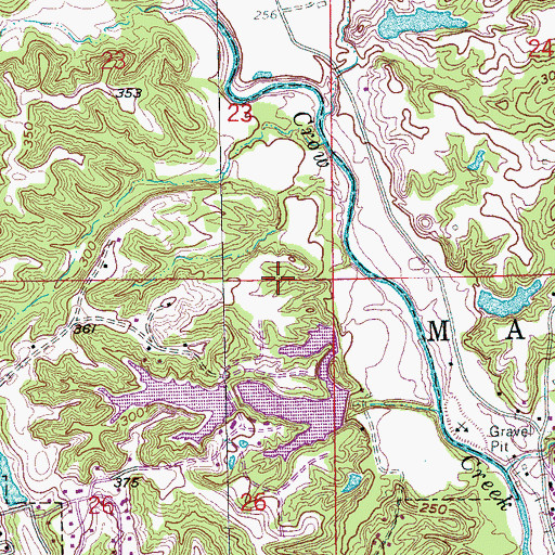Topographic Map of Saint Francis County, AR