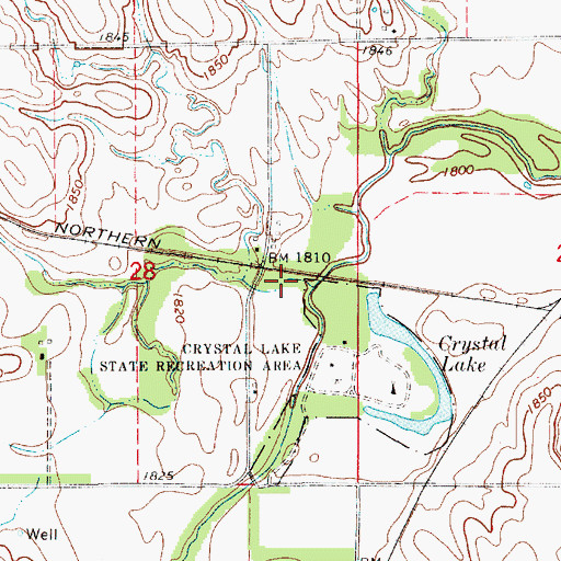 Topographic Map of Scott Creek, NE