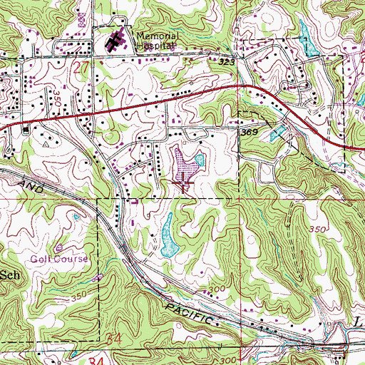 Topographic Map of Forest Lake Number 6 Dam, AR