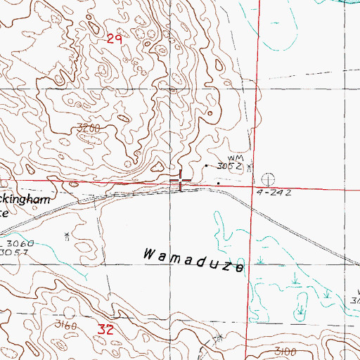 Topographic Map of Sears School, NE