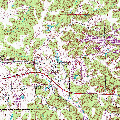 Topographic Map of Forest Lake Number 5 Dam, AR