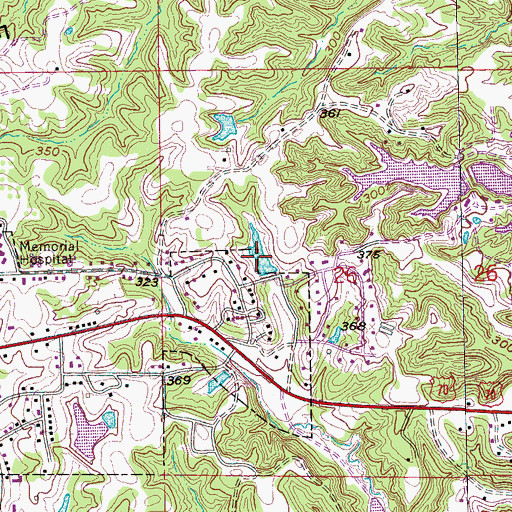 Topographic Map of Forest Lake Number 5, AR