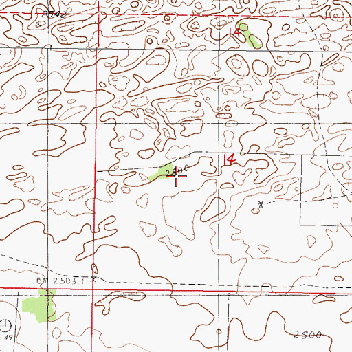 Topographic Map of Shepard Ranch, NE