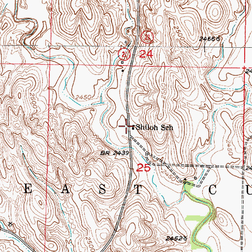 Topographic Map of Shiloh School (historical), NE