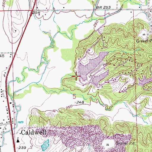 Topographic Map of Telico Lake Dam, AR