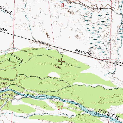 Topographic Map of Skunk Creek, NE