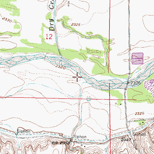 Topographic Map of Sleepy Hollow Creek, NE