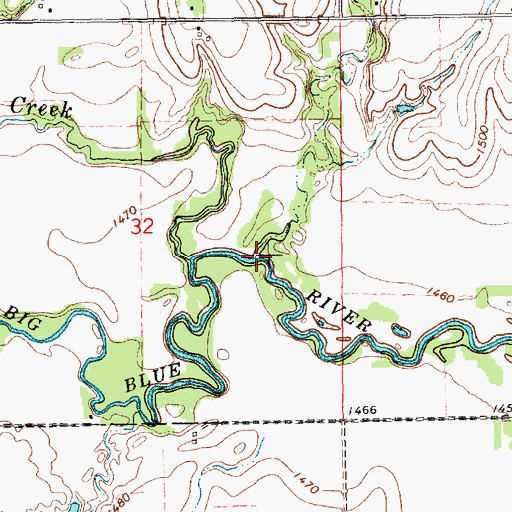 Topographic Map of Smith Creek, NE